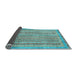 Sideview of Abstract Light Blue Modern Rug, abs2398lblu