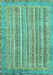 Abstract Turquoise Modern Rug, abs2398turq