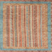 Square Abstract Red Modern Rug, abs2398