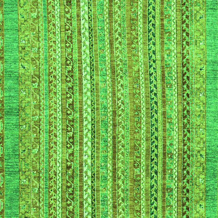 Machine Washable Abstract Green Modern Area Rugs, wshabs2398grn