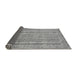 Sideview of Abstract Gray Modern Rug, abs2398gry