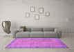 Machine Washable Abstract Purple Modern Area Rugs in a Living Room, wshabs2398pur