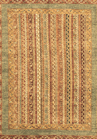 Abstract Brown Modern Rug, abs2398brn