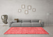 Modern Red Washable Rugs