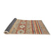 Sideview of Abstract Chocolate Brown Modern Rug, abs2399