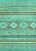 Abstract Turquoise Modern Rug, abs2399turq