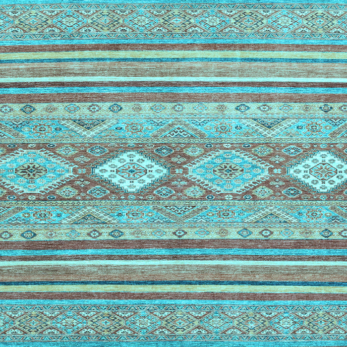 Square Abstract Light Blue Modern Rug, abs2399lblu