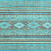 Square Abstract Light Blue Modern Rug, abs2399lblu