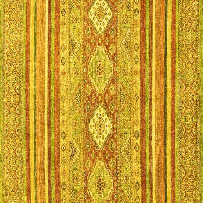 Square Abstract Yellow Modern Rug, abs2399yw