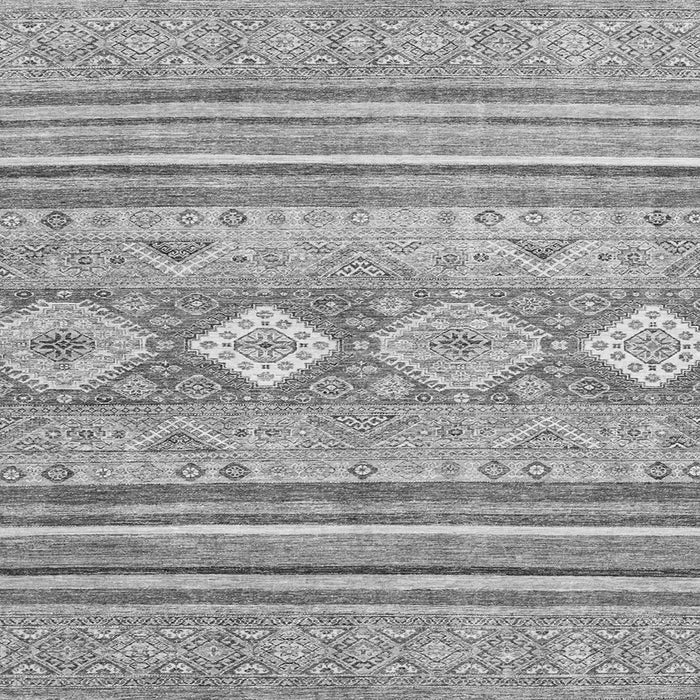 Square Machine Washable Abstract Gray Modern Rug, wshabs2399gry