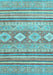 Machine Washable Abstract Light Blue Modern Rug, wshabs2399lblu