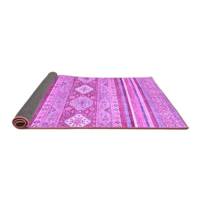 Sideview of Abstract Purple Modern Rug, abs2399pur