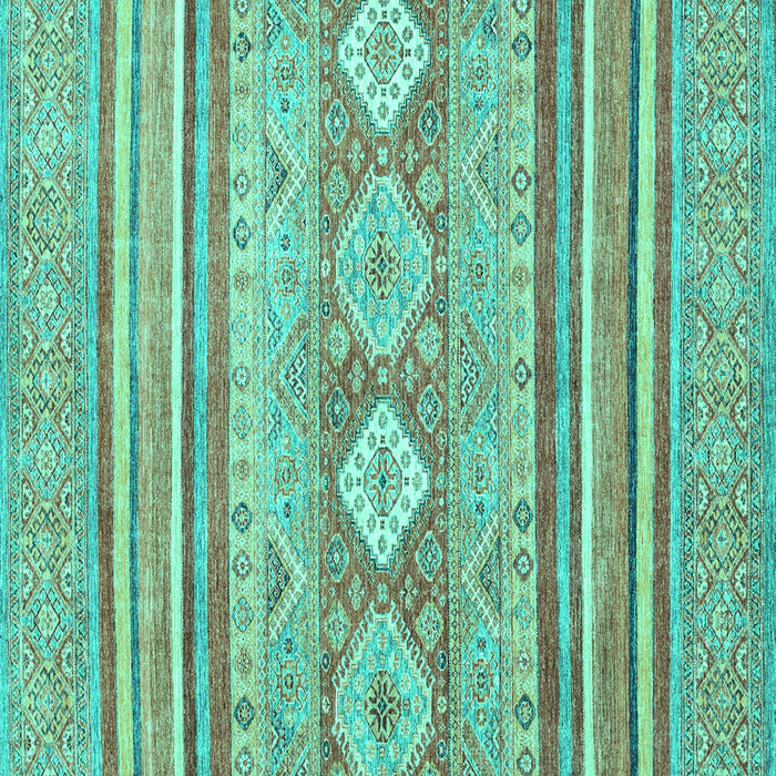 Square Machine Washable Abstract Turquoise Modern Area Rugs, wshabs2399turq
