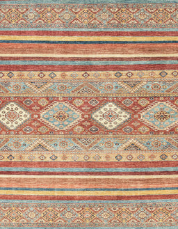 Abstract Chocolate Brown Modern Rug, abs2399