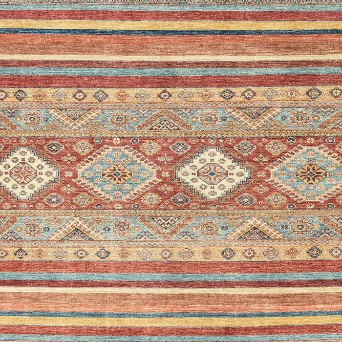 Machine Washable Abstract Chocolate Brown Rug, wshabs2399