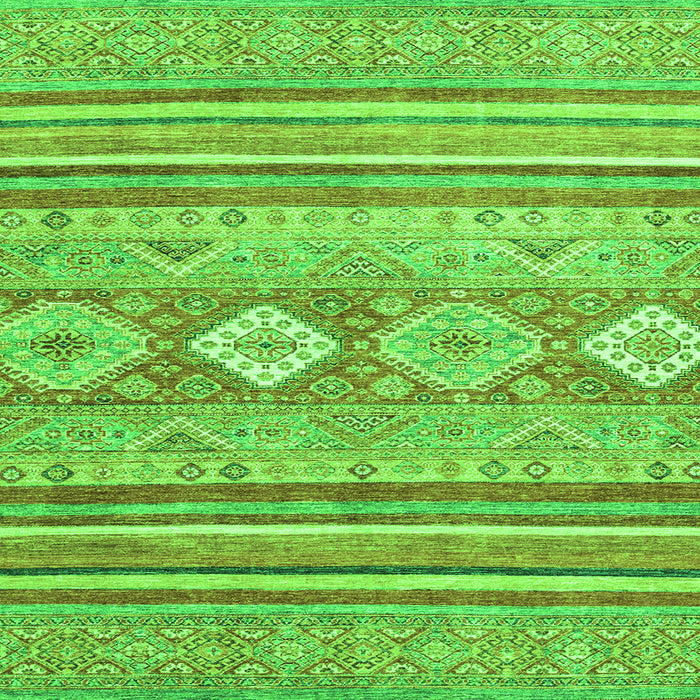 Square Abstract Green Modern Rug, abs2399grn