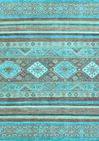 Abstract Light Blue Modern Rug, abs2399lblu