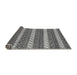 Sideview of Abstract Gray Modern Rug, abs239gry