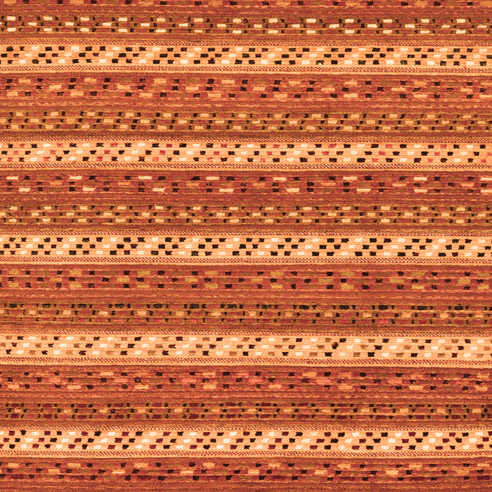 Square Machine Washable Abstract Orange Modern Area Rugs, wshabs239org