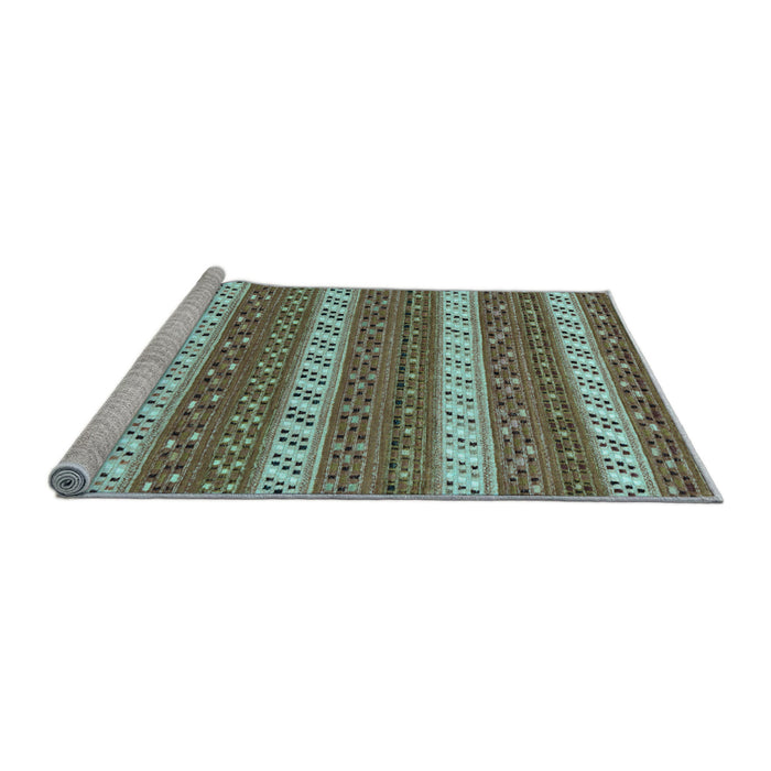 Sideview of Machine Washable Abstract Light Blue Modern Rug, wshabs239lblu