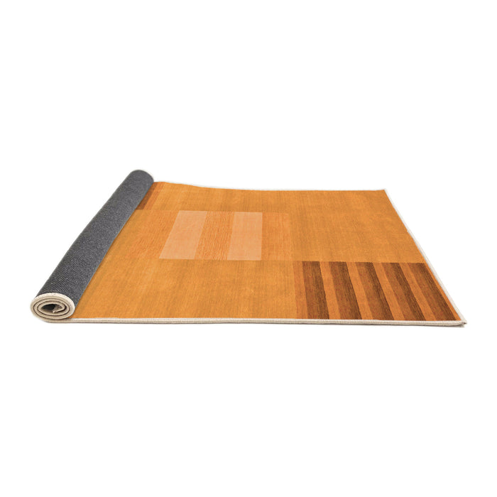 Sideview of Abstract Orange Modern Rug, abs23org