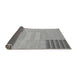 Sideview of Abstract Gray Modern Rug, abs23gry