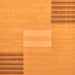 Square Abstract Orange Modern Rug, abs23org