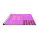 Sideview of Machine Washable Abstract Purple Modern Area Rugs, wshabs23pur