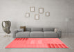 Modern Red Washable Rugs