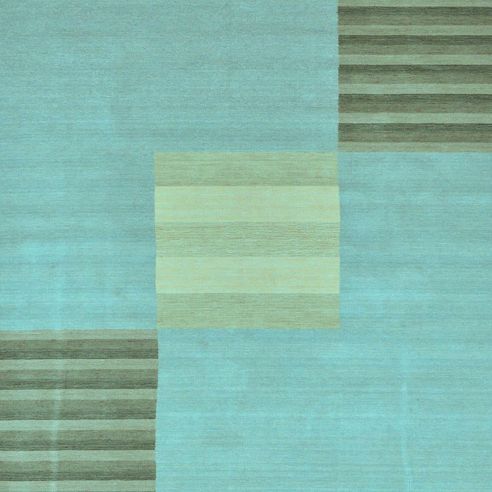 Square Machine Washable Abstract Light Blue Modern Rug, wshabs23lblu