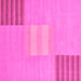 Square Abstract Pink Modern Rug, abs23pnk