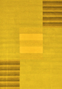 Abstract Yellow Modern Rug, abs23yw