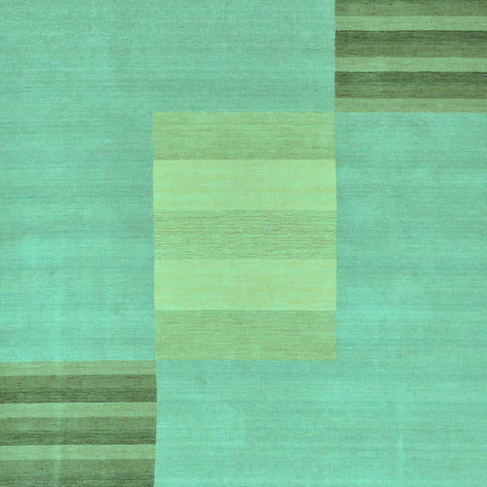 Machine Washable Abstract Turquoise Modern Area Rugs, wshabs23turq