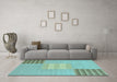 Machine Washable Abstract Light Blue Modern Rug in a Living Room, wshabs23lblu