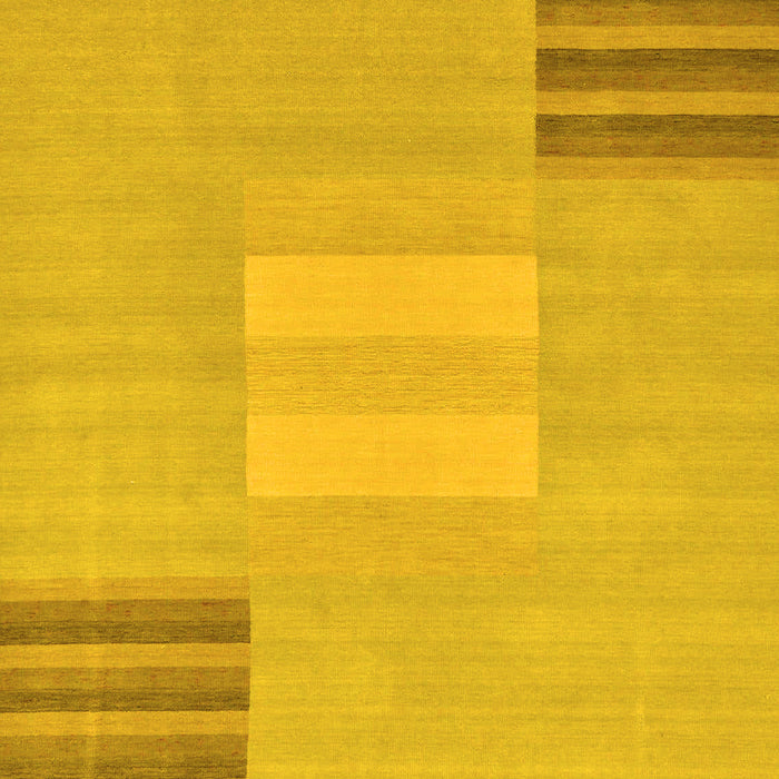 Machine Washable Abstract Yellow Modern Rug, wshabs23yw