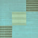 Square Abstract Light Blue Modern Rug, abs23lblu