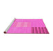 Sideview of Machine Washable Abstract Pink Modern Rug, wshabs23pnk