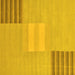 Square Abstract Yellow Modern Rug, abs23yw