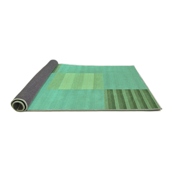 Sideview of Abstract Turquoise Modern Rug, abs23turq