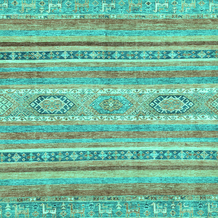 Machine Washable Abstract Turquoise Modern Area Rugs, wshabs2400turq