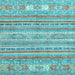 Square Machine Washable Abstract Light Blue Modern Rug, wshabs2400lblu