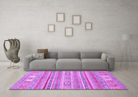 Machine Washable Abstract Purple Modern Rug, wshabs2400pur