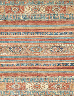 Machine Washable Abstract Rust Pink Rug, wshabs2400