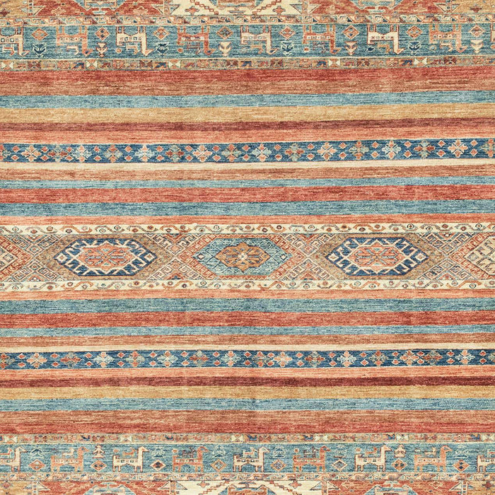 Machine Washable Abstract Rust Pink Rug, wshabs2400