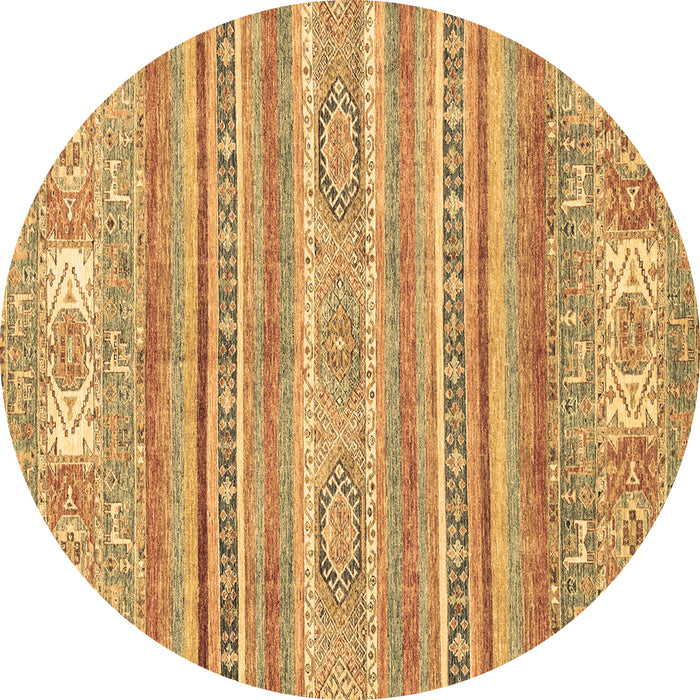 Round Machine Washable Abstract Brown Modern Rug, wshabs2400brn