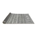 Sideview of Abstract Gray Modern Rug, abs2400gry