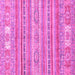 Square Abstract Pink Modern Rug, abs2400pnk