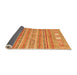 Sideview of Abstract Orange Modern Rug, abs2400org