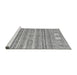 Sideview of Machine Washable Abstract Gray Modern Rug, wshabs2400gry