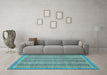 Machine Washable Oriental Light Blue Modern Rug in a Living Room, wshabs2401lblu